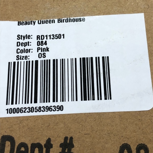 Rae Dunn Beauty Queen Ceramic Pink Birdhouse - Picture 7 of 7